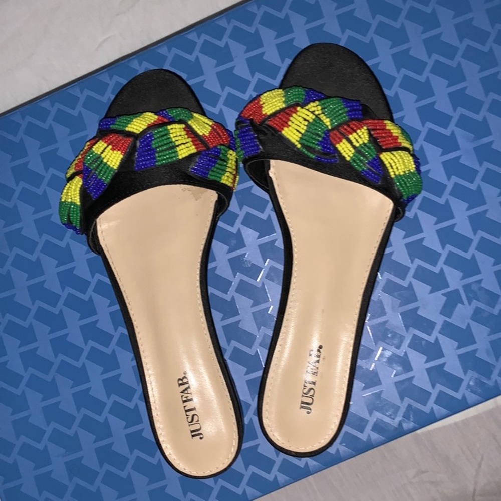 Just Fab Slip On Sandals
